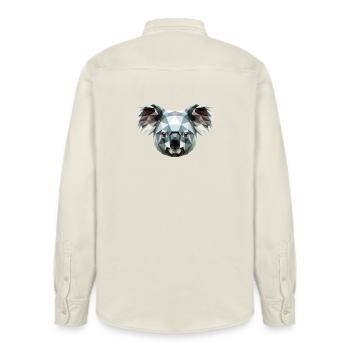 Koala Bär Australien Koalabär Süße Koala Bären - Relaxed Fit Unisex Organic Hemd von Stanley/Stella - Natur - Hinten - AI Model Male 178 light (178cm)
