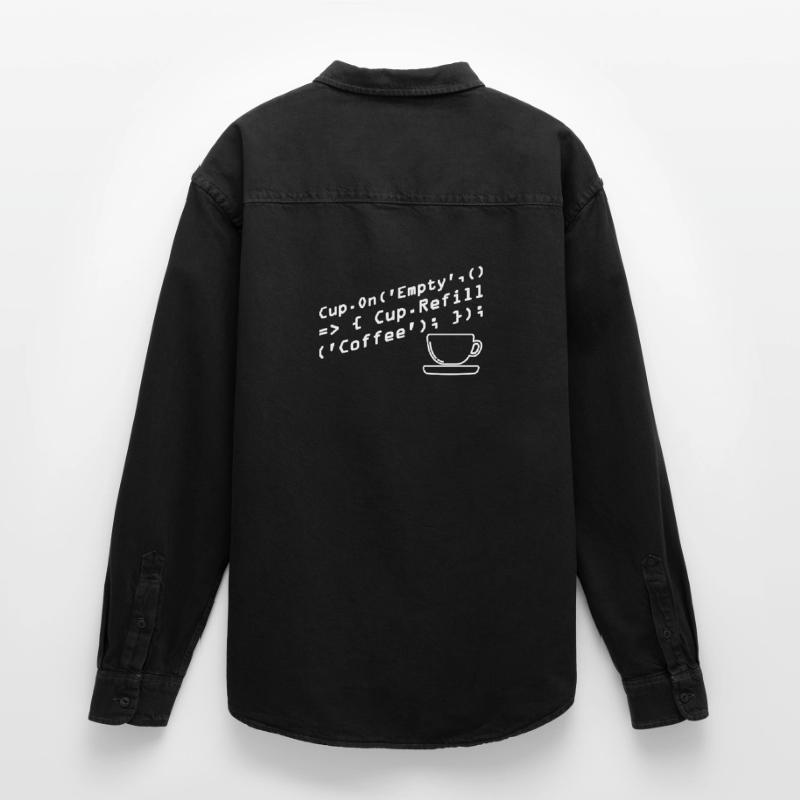Aus Kaffee Code generieren Programmierer Relaxed Fit Unisex Organic Hemd von Stanley/Stella