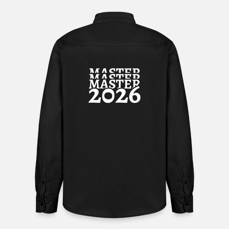 Master 2026 Studium Studiumsabschluss Studiumende - Relaxed Fit Unisex Organic Hemd von Stanley/Stella - washed Black