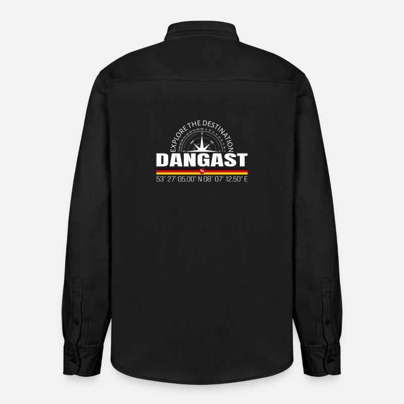 Dangast - Relaxed Fit Unisex Organic Hemd von Stanley/Stella - washed Black