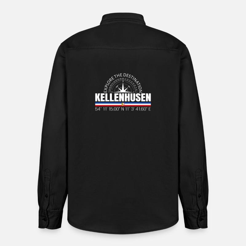 Kellenhusen - Chemise unisexe coupe décontractée bio Stanley/Stella - noir délavé