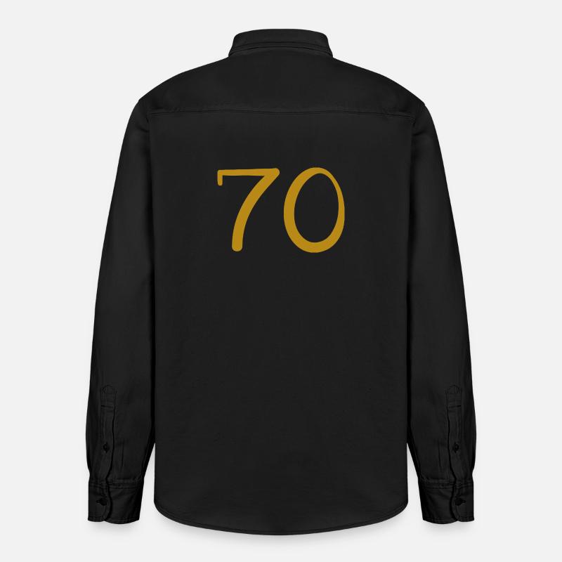 70 - Chemise unisexe coupe décontractée bio Stanley/Stella - noir délavé