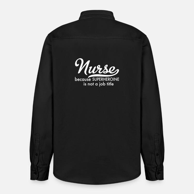 Krankenschwester - Relaxed Fit Unisex Organic Hemd von Stanley/Stella - washed Black
