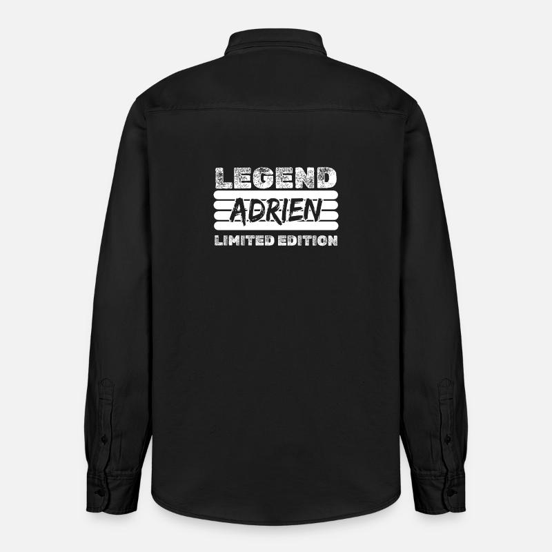 Legend Adrien Limitierte Edition - Relaxed Fit Unisex Organic Hemd von Stanley/Stella - washed Black