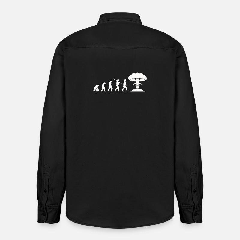 Evolution-Atombombe - Relaxed Fit Unisex Organic Hemd von Stanley/Stella - washed Black