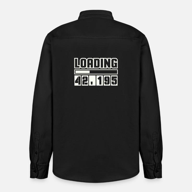 Loading 42,195 Marathon - Relaxed Fit Unisex Organic Hemd von Stanley/Stella - washed Black