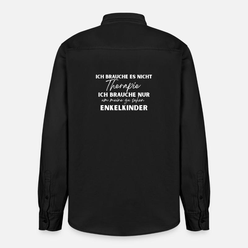 I Don't Need Therapy - Relaxed Fit Unisex Organic Hemd von Stanley/Stella - washed Black