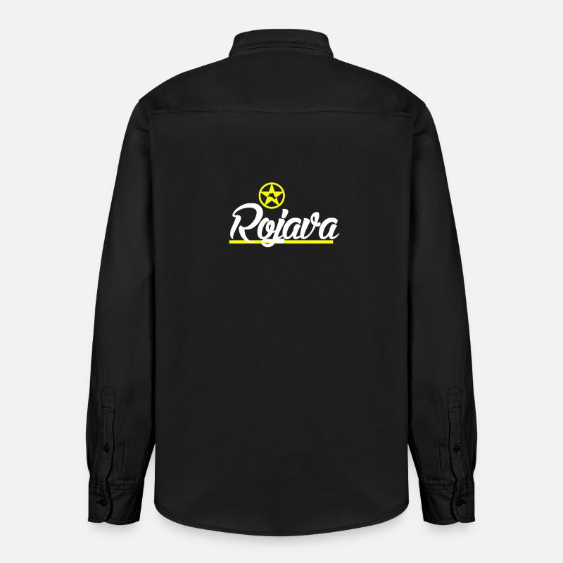 Kurde de Rojava - Chemise unisexe coupe décontractée bio Stanley/Stella - noir délavé