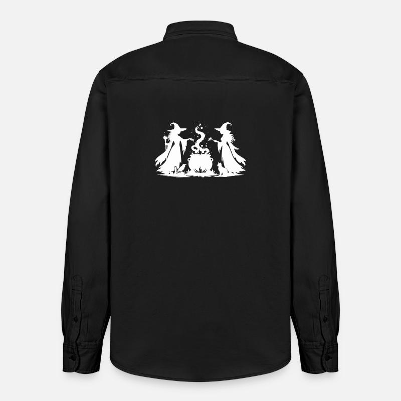 chaudron de sorcière - Chemise unisexe coupe décontractée bio Stanley/Stella - noir délavé