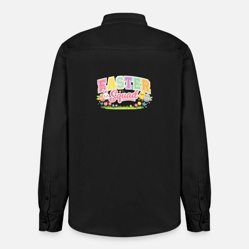 Easter Squad Egg Hunt - Relaxed Fit Unisex Organic Hemd von Stanley/Stella - washed Black