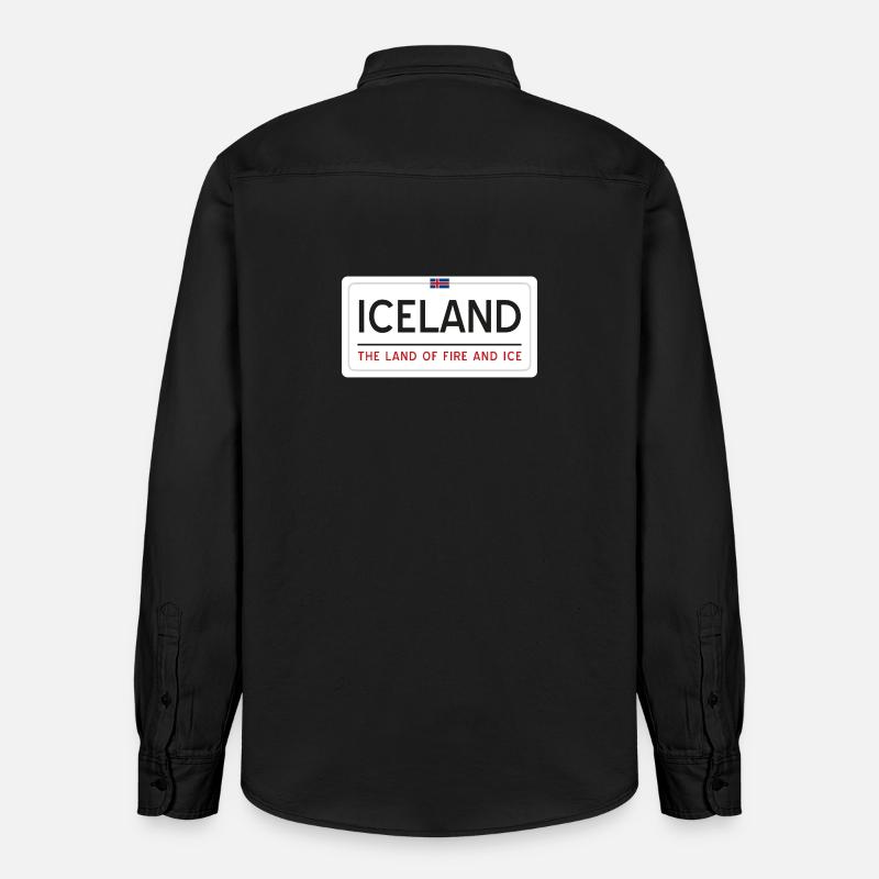 Panneau islandais - Chemise unisexe coupe décontractée bio Stanley/Stella - noir délavé
