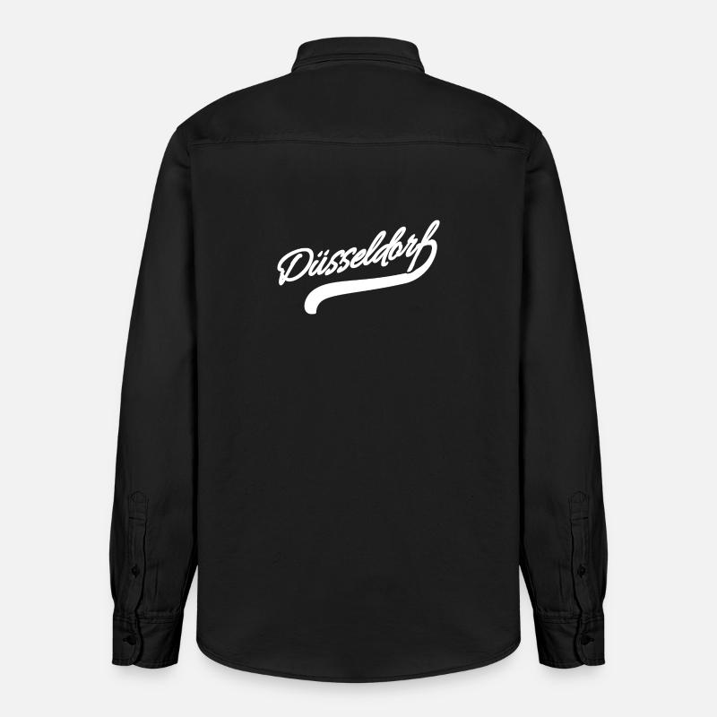 Düsseldorf Rétro - Chemise unisexe coupe décontractée bio Stanley/Stella - noir délavé