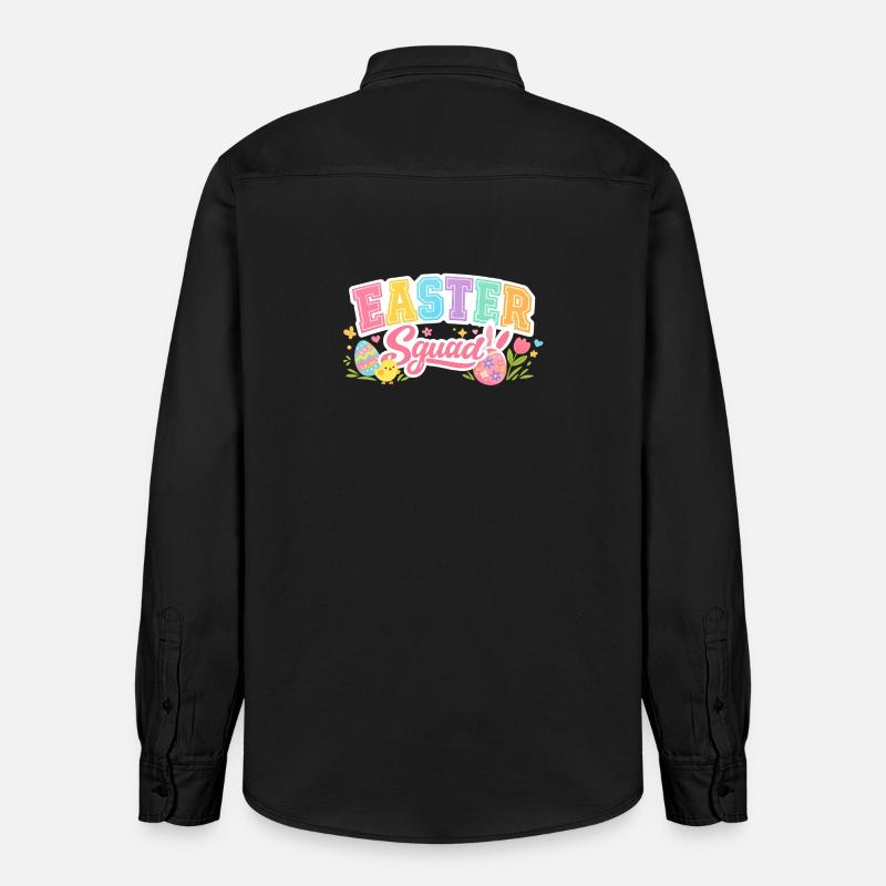 Easter Squad Egg Hunt - Relaxed Fit Unisex Organic Hemd von Stanley/Stella - washed Black