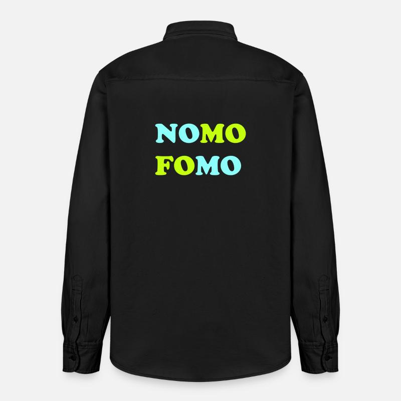 FOMO Peur de manquer quelque chose - Chemise unisexe coupe décontractée bio Stanley/Stella - noir délavé