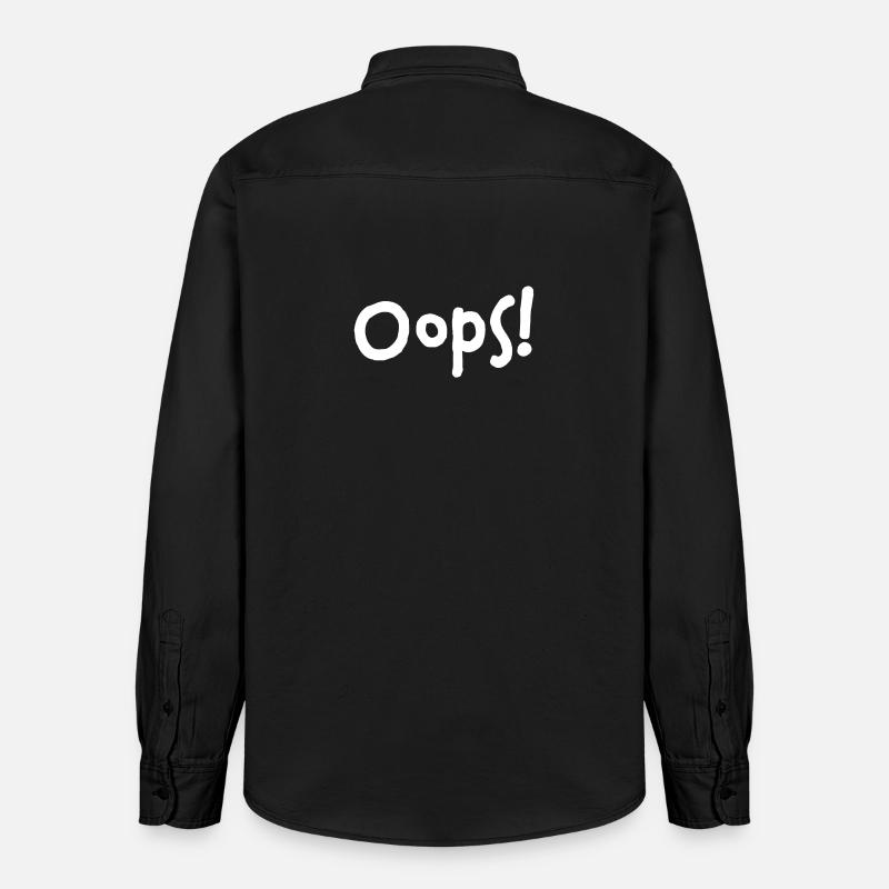 Oops! – I did it again... - Relaxed Fit Unisex Organic Hemd von Stanley/Stella - washed Black