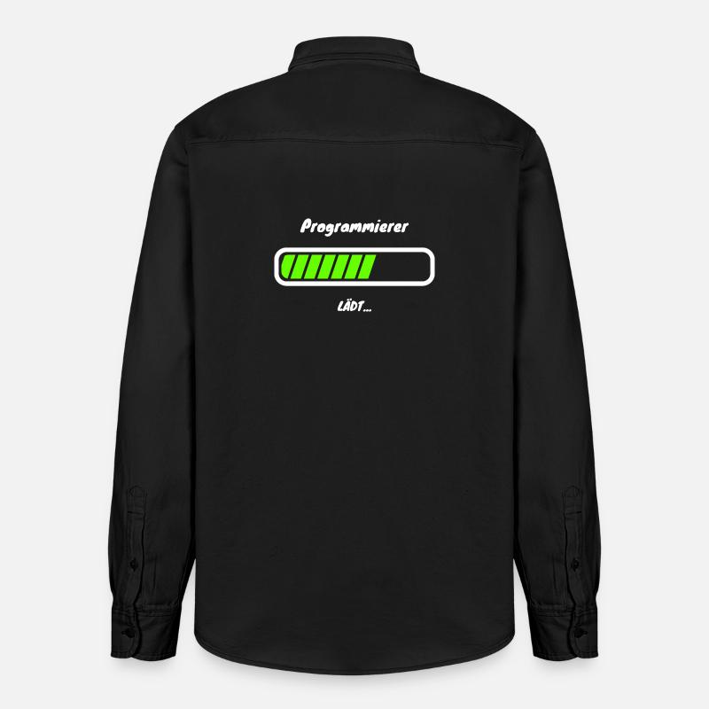 Programmierer Loading Softwareentwicklung - Relaxed Fit Unisex Organic Hemd von Stanley/Stella - washed Black