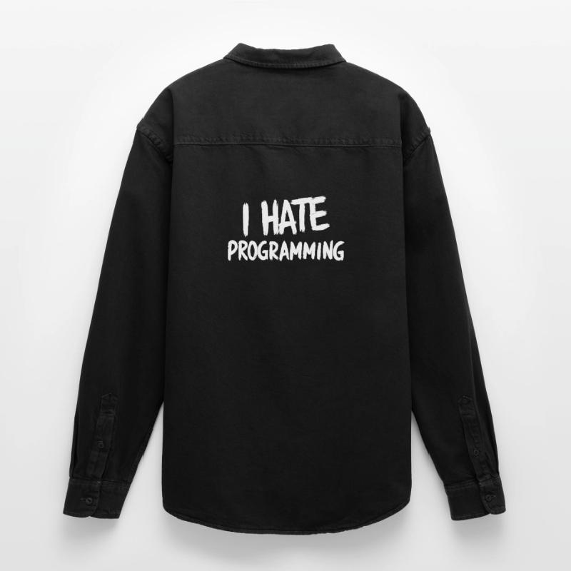 I Hate Programming Fun PC CPU Programmer Relaxed Fit Unisex Organic Shirt by Stanley/Stella
