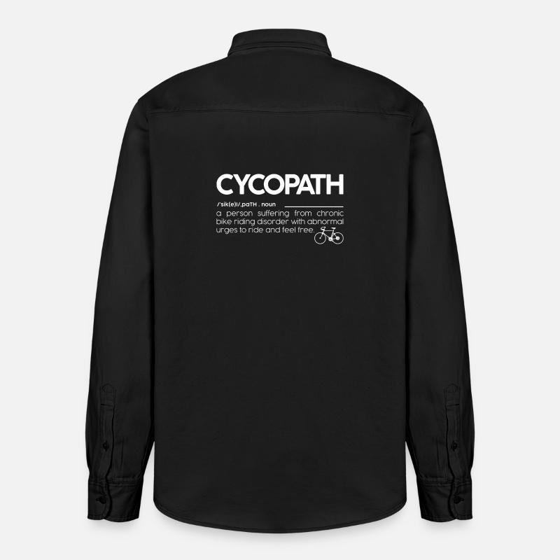 Cyclopath : Obsession sans manège - Chemise unisexe coupe décontractée bio Stanley/Stella - noir délavé