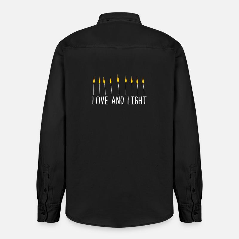 Hanoukka Hanoukka Hanoukka - Chemise unisexe coupe décontractée bio Stanley/Stella - noir délavé