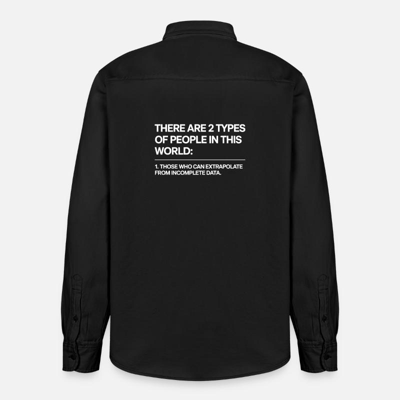 Statistik Analyse Data Science Extrapolation - Relaxed Fit Unisex Organic Hemd von Stanley/Stella - washed Black