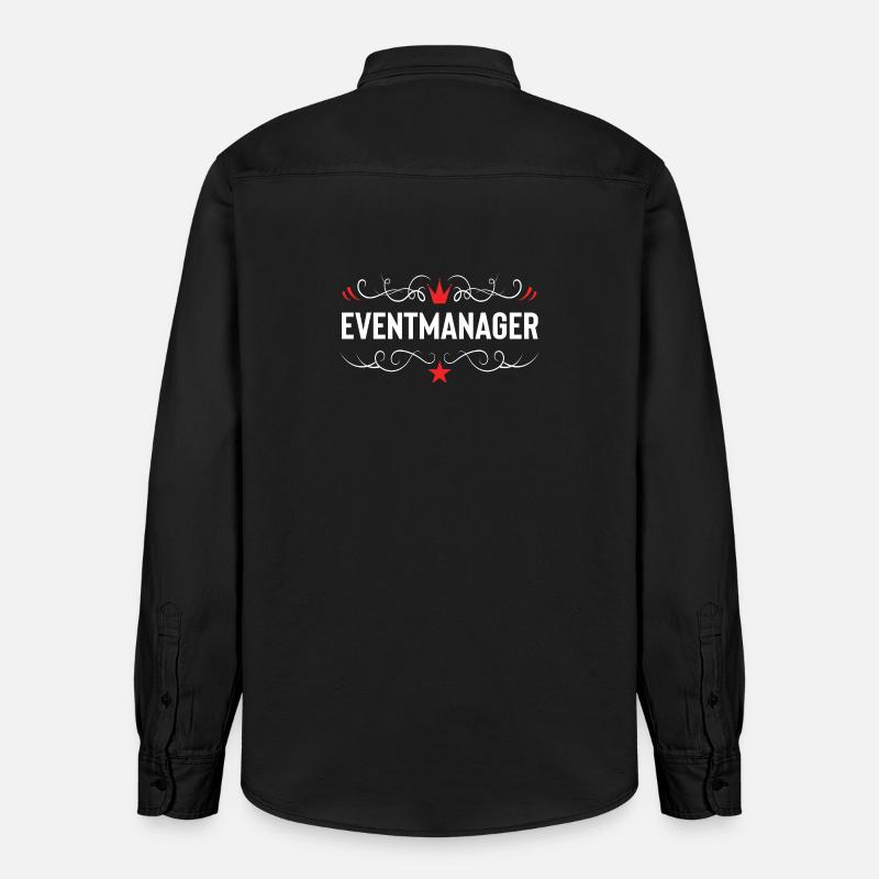 Eventmanager - Relaxed Fit Unisex Organic Hemd von Stanley/Stella - washed Black