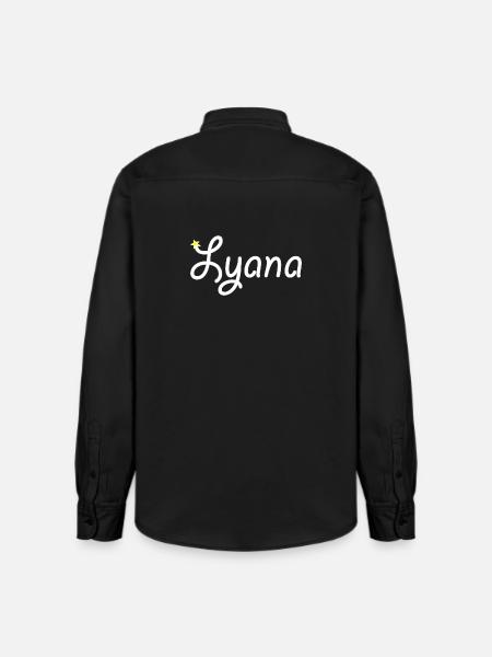 Lyana - Chemise unisexe coupe décontractée bio Stanley/Stella - noir délavé