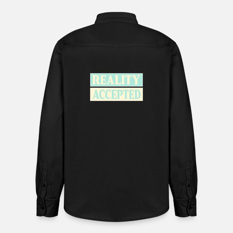Réalité acceptée - Chemise unisexe coupe décontractée bio Stanley/Stella - noir délavé