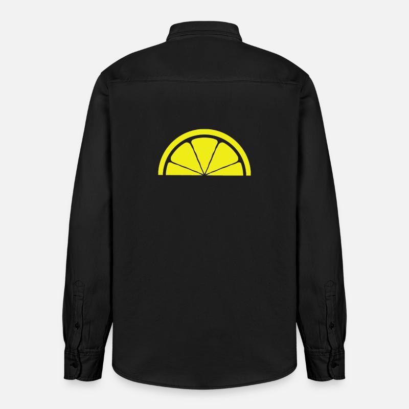 Conception de citron - Chemise unisexe coupe décontractée bio Stanley/Stella - noir délavé