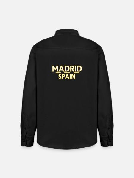 Madrid – Spain - Relaxed Fit Unisex Organic Shirt by Stanley/Stella - washed black