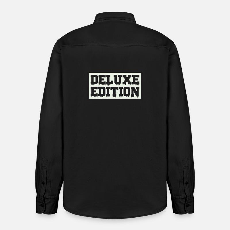 deluxe_edition- - Chemise unisexe coupe décontractée bio Stanley/Stella - noir délavé