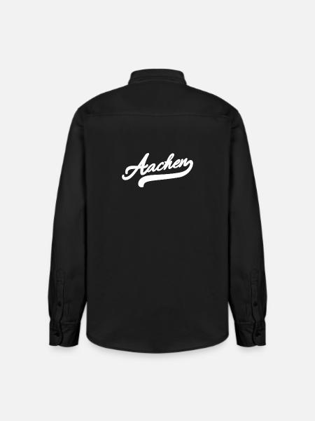 Aachen Retro - Relaxed Fit Unisex Organic Hemd von Stanley/Stella - washed Black