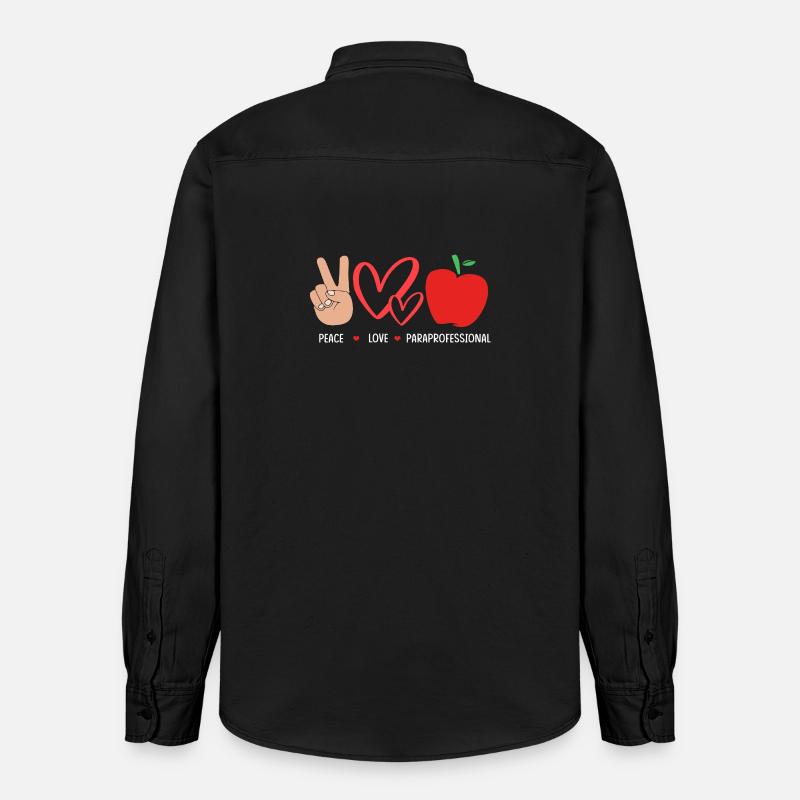 Lærerassistent Paraprofessionel Paraeducator - Stanley/Stella unisex skjorte afslappet pasform økologisk - washed black