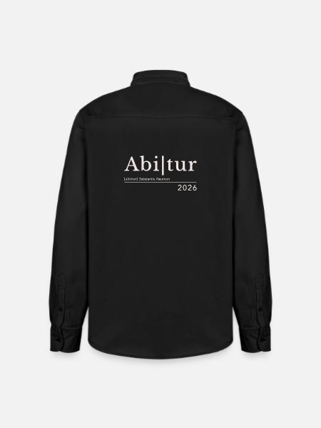 Abitur 2026 - Relaxed Fit Unisex Organic Hemd von Stanley/Stella - washed Black