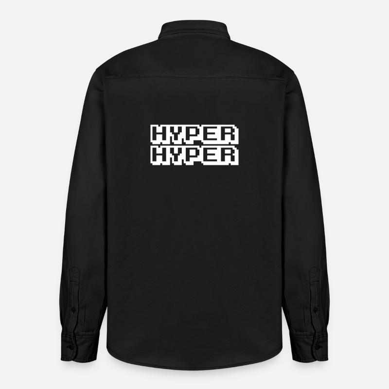 HYPER HYPER - Chemise unisexe coupe décontractée bio Stanley/Stella - noir délavé