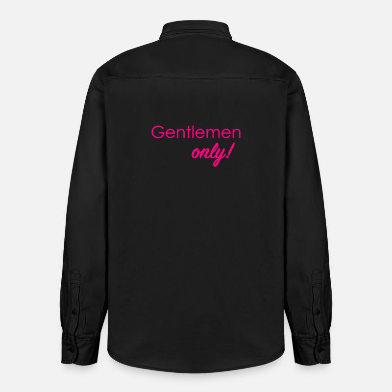 Messieurs seulement ! - Chemise unisexe coupe décontractée bio Stanley/Stella - noir délavé