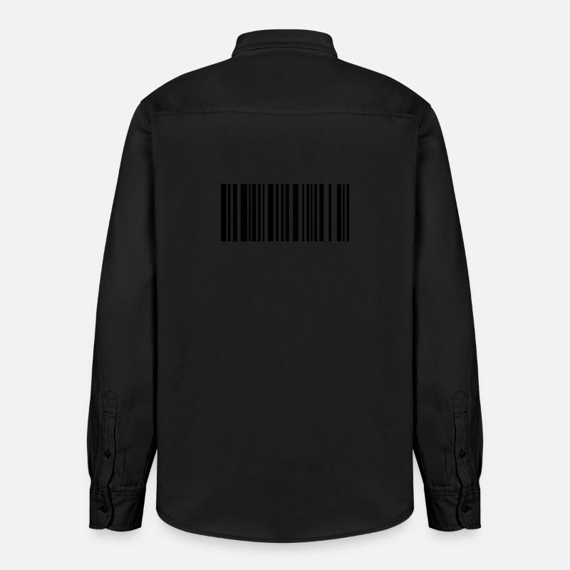 barcode - Chemise unisexe coupe décontractée bio Stanley/Stella - noir délavé