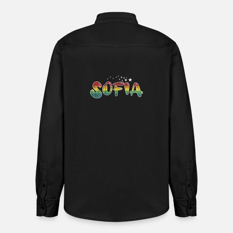 Nome Sofia Maiden name Gift - Camicia unisex vestibilità rilassata bio di Stanley/Stella - washed black