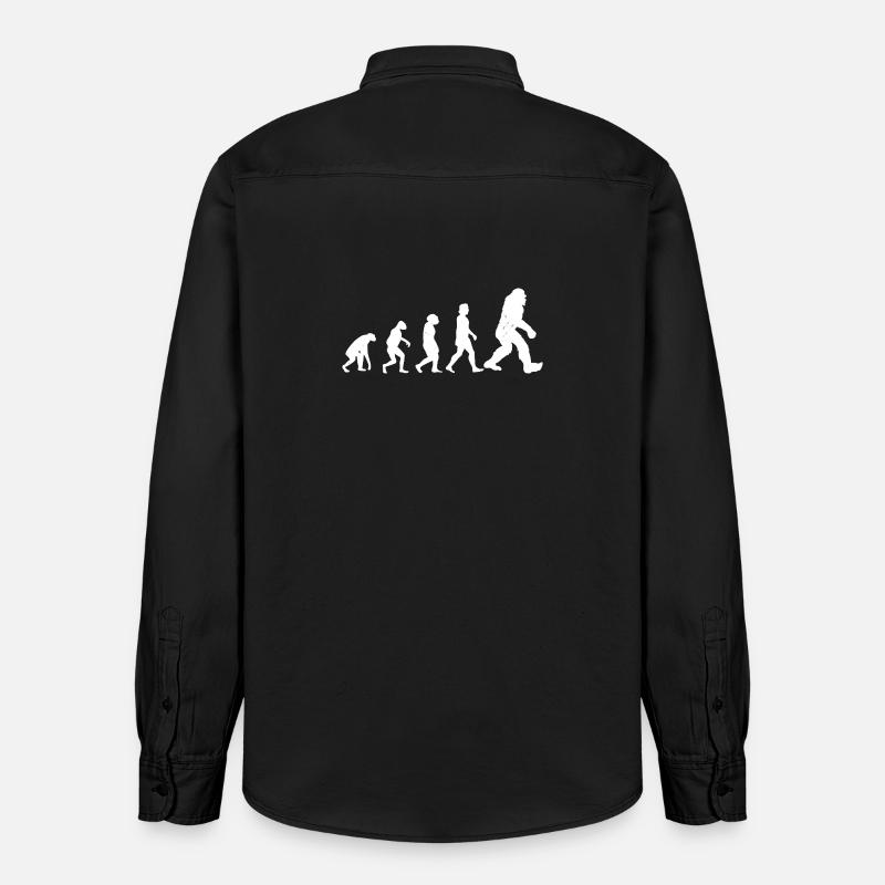 Bigfoot Sasquatch Cache-cache Dictons - Chemise unisexe coupe décontractée bio Stanley/Stella - noir délavé
