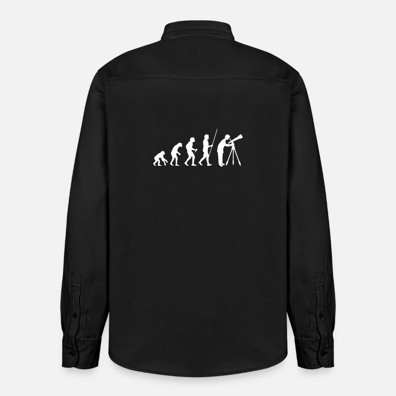 Astronomie Evolution - Relaxed Fit Unisex Organic Hemd von Stanley/Stella - washed Black