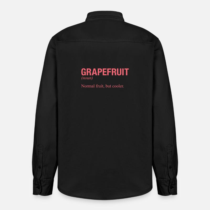 PAMPLEMOUSSE Pampelmuse - Chemise unisexe coupe décontractée bio Stanley/Stella - noir délavé