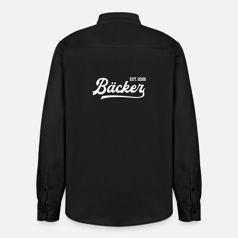 Baker 2026 Apprenticeship Bakery Trainee Master - Relaxed Fit Unisex Organic Shirt by Stanley/Stella - washed black