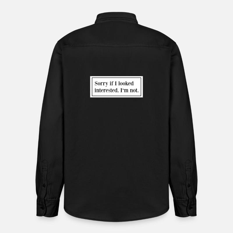 Sarkastischer Ironischer Sarkasmus Ironie Spruch - Relaxed Fit Unisex Organic Hemd von Stanley/Stella - washed Black