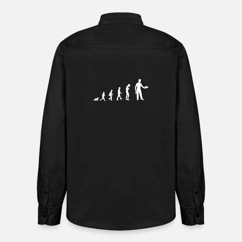 Évolution vers le boulanger - Chemise unisexe coupe décontractée bio Stanley/Stella - noir délavé
