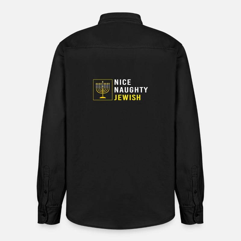 Hanoukka Hanoukka Hanoukka - Chemise unisexe coupe décontractée bio Stanley/Stella - noir délavé