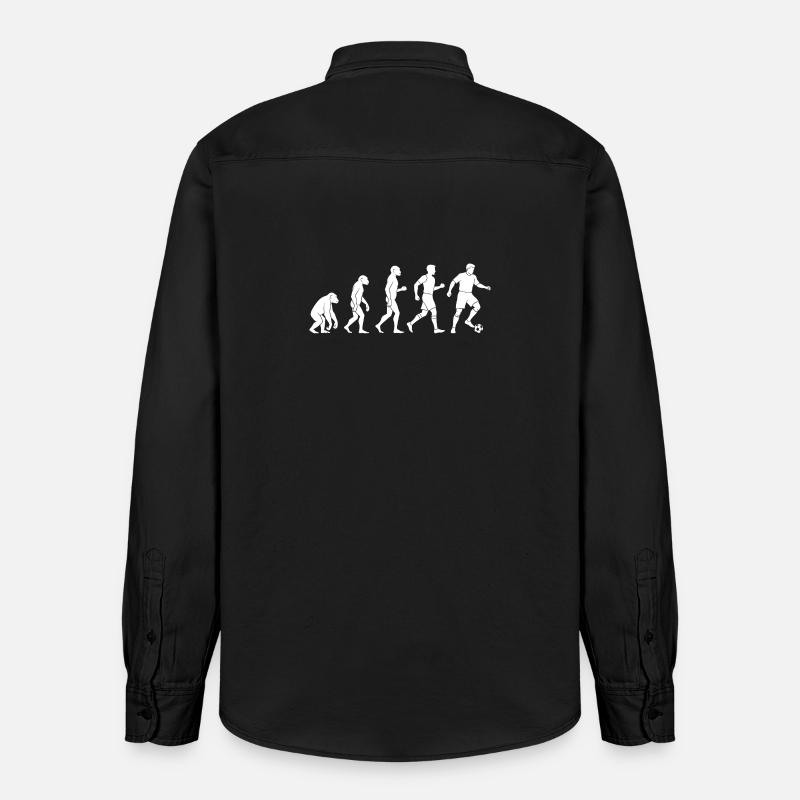 Évolution du joueur de football - Chemise unisexe coupe décontractée bio Stanley/Stella - noir délavé