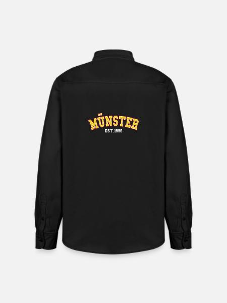 Münster Est. 1996 - Relaxed Fit Unisex Organic Shirt by Stanley/Stella - washed black