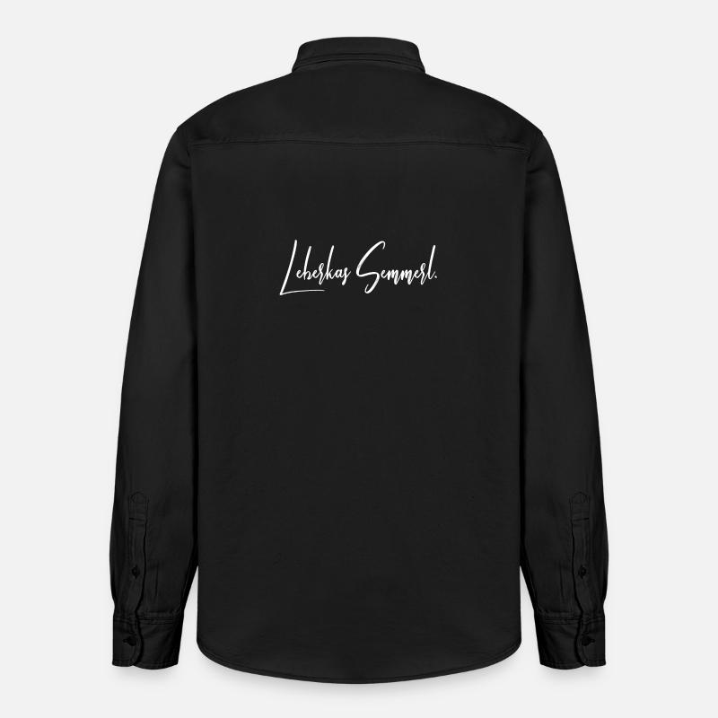 Leberkas Semmerl – Dialect Saying Design - Relaxed Fit Unisex Organic Shirt by Stanley/Stella - washed black