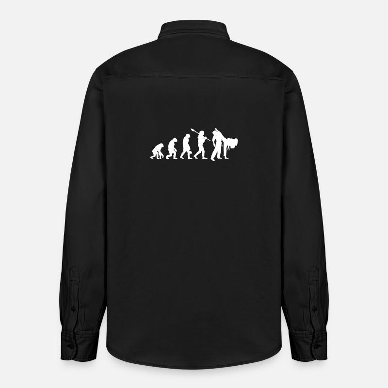 Judo Evolution Kampfkunst-Expertengeschenk - Relaxed Fit Unisex Organic Hemd von Stanley/Stella - washed Black