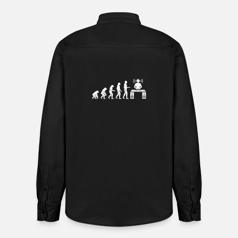 Evolution zum DJ - Relaxed Fit Unisex Organic Hemd von Stanley/Stella - washed Black