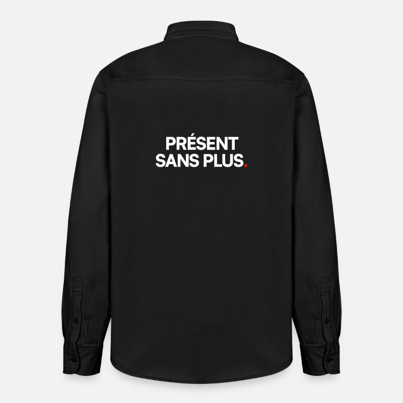 Présent sans plus - Chemise unisexe coupe décontractée bio Stanley/Stella - noir délavé